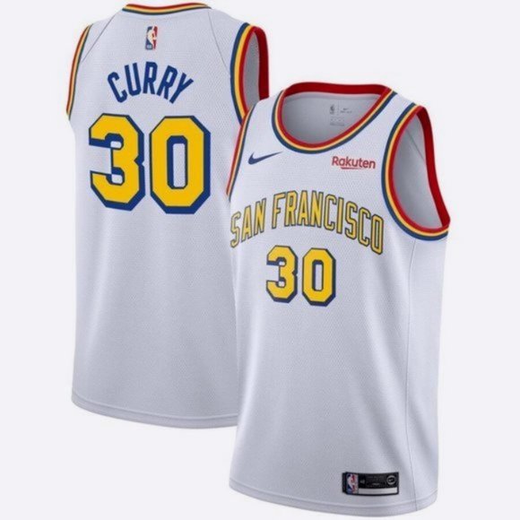 curry white jersey